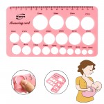 Personalized Silicone Breast Pump Nipple Measuring Card