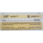 Double Bevel Architectural Ruler / AJJ Scale Group (6") with Logo