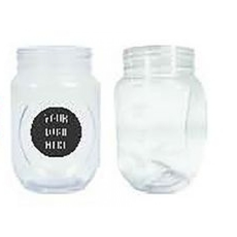 18 Oz. Measured Mason Jar - Imprinted with Logo