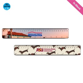 12 Inch Ruler Tag 12 1/4"L x 1 3/5"W with Logo  12 Inch Ruler Tag 12 1/4"L x 1 3/5"W with Logo