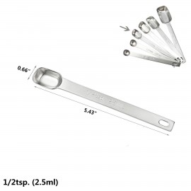 1/2 TSP. Stainless Steel Measuring Spoon with Logo