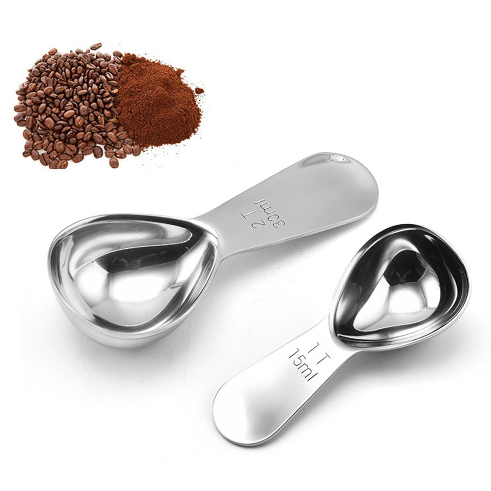 Stainless Steel Measuring Spoons coffee Spoon 30ML/15ML with Logo