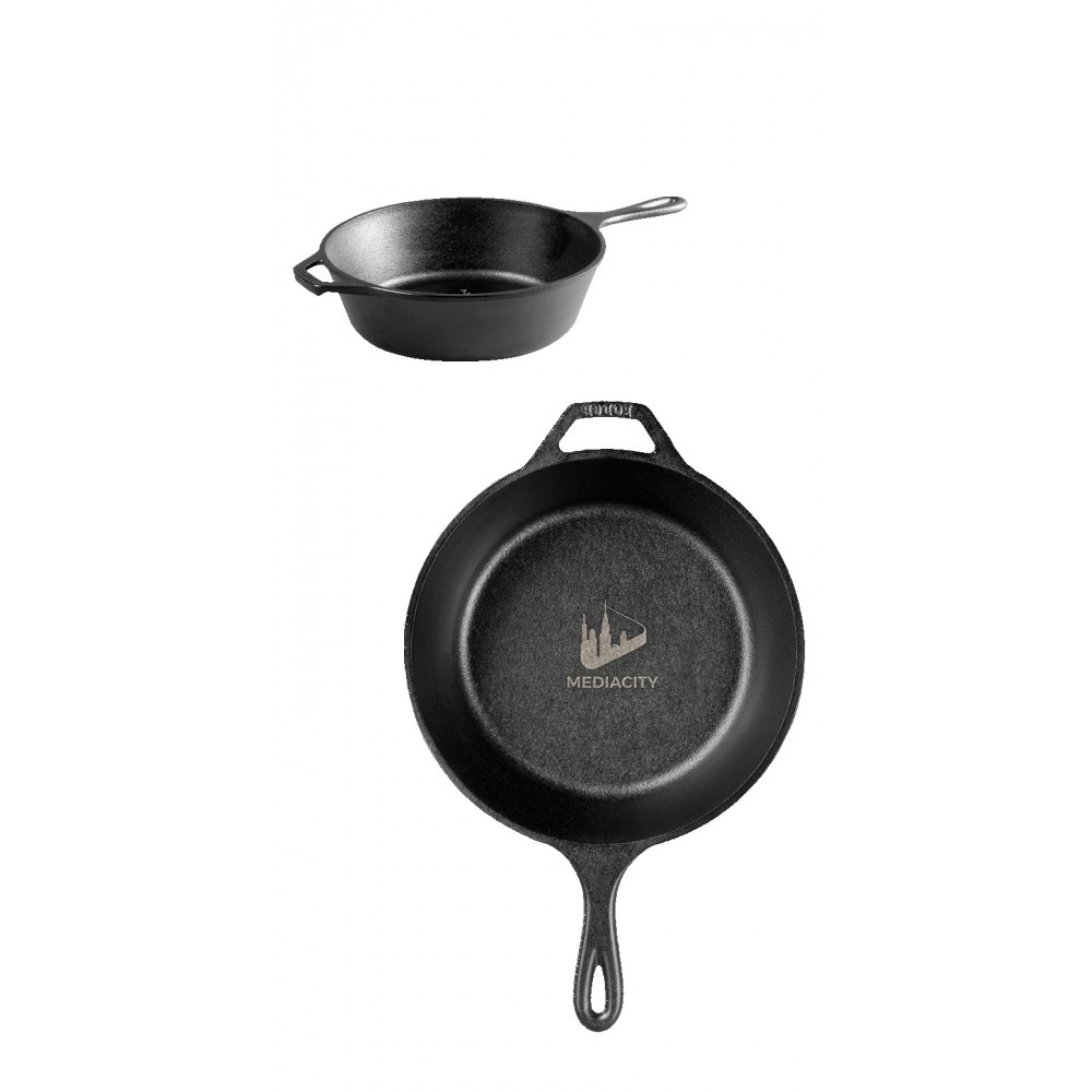 Lodge 10.25" / 3.2 Qt Deep Skillet with Logo
