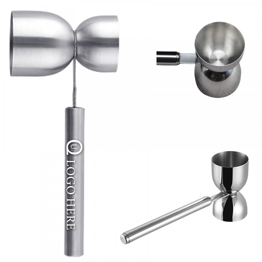 Customized 1Oz/0.5Oz Double Measuring Cup W/ Handle