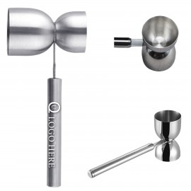 Customized 1Oz/0.5Oz Double Measuring Cup W/ Handle