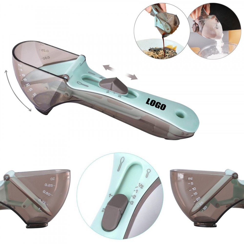 0OZ-1OZ Adjustable Measuring Spoons with Logo