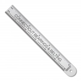 Custom 6.75" x 0.75" Stainless Steel Ruler w/ 32nds over 64ths