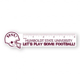 1 3/4"x7" Football Helmet Polystyrene Ruler with Logo