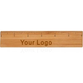Bamboo Ruler - 6" with Logo  Bamboo Ruler - 6" with Logo