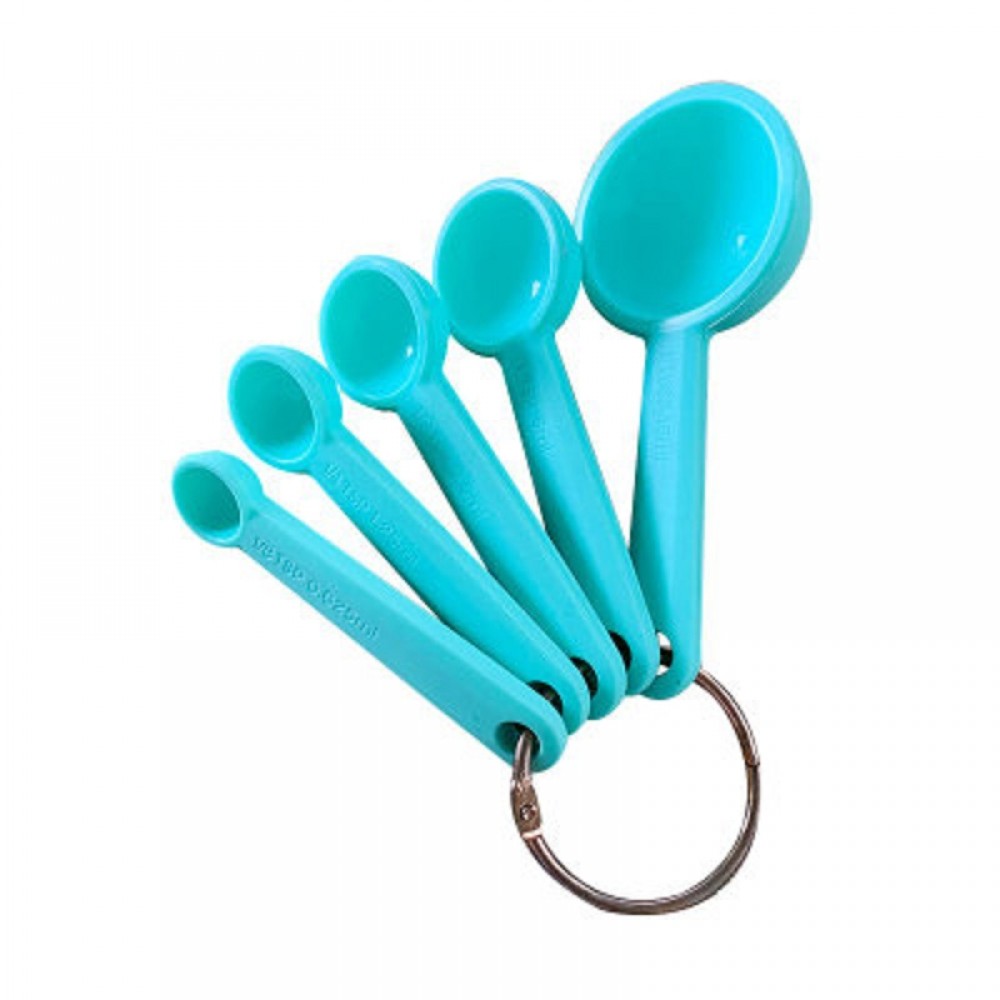 Logo Branded 5pcs Silicone Meauring Spoons Set Logo Branded 5pcs Silicone Meauring Spoons Set