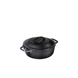 Lodge 2 Qt Cast Iron Dutch Oven with Logo