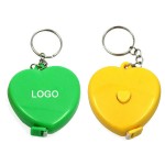 Logo Branded Heart Shape Measure Keychain