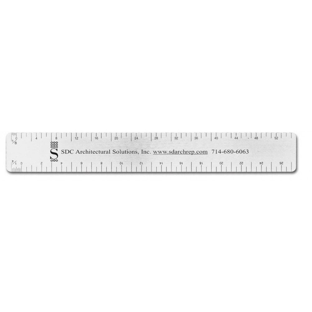 Custom 7 Inch Stainless Steel Architect or Engineer Ruler