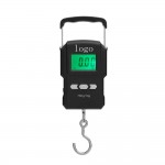 75Kg/10g Electronic Weighing Scale LCD Digital Display Hanging Hook Scale with Measuring Tap with Logo