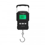 75Kg/10g Electronic Weighing Scale LCD Digital Display Hanging Hook Scale with Measuring Tap with Logo