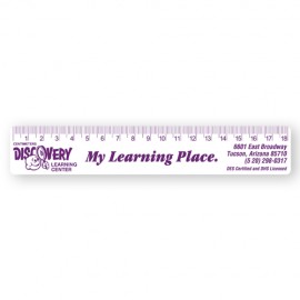 1 1/4"x7 1/4" Polystyrene Ruler with Logo