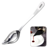 Anti-slip Handle Saucier Spoon With Spout with Logo