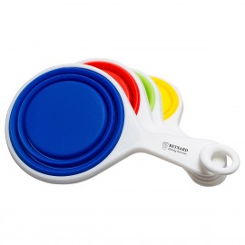 Pop Out Silicone Measuring Cups with Logo
