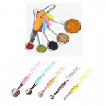 Stainless Measuring Spoons with Silicone Handle Set Custom Printed