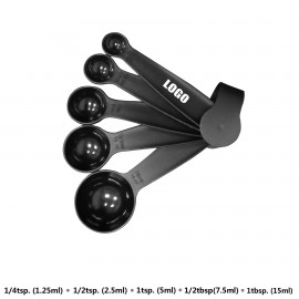 Logo Branded 5 IN 1 Measuring Spoon With Round Buckle