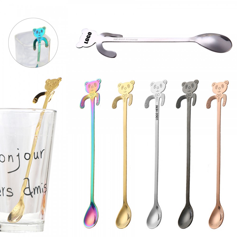 Customized 7.75 Inch Bear Shaped Spoon