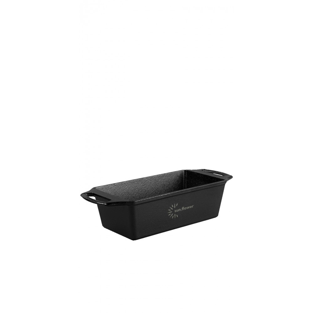 Lodge 8.5 x 4.5" Seasoned Cast Iron Loaf Pan with Logo