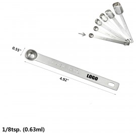 1/8 TSP. Stainless Steel Measuring Spoon with Logo