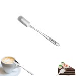 Rectangle Head Dessert Coffee Spoon with Logo