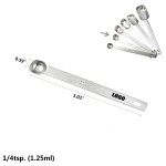 1/4 TSP. Stainless Steel Measuring Spoon with Logo