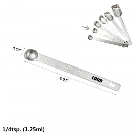 Logo Branded 1/4 TSP. Stainless Steel Measuring Spoon  Logo Branded 1/4 TSP. Stainless Steel Measuring Spoon