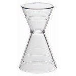 Plastic Super Double Jigger w/Graduated Measurements with Logo