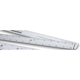 36" Straight Edge Yardstick Ruler w/Center Finding Back with Logo