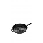 Lodge 10.25" Cast Iron Grill Pan with Logo