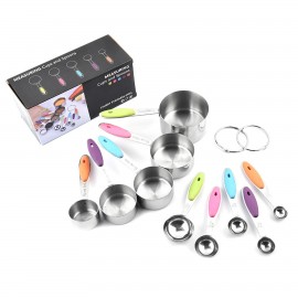 Measuring Cups And Spoons 10 Pcs Set with Logo
