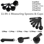 Personalized 11" 1 Plastic Measuring Cup and Spoon Set With Volume Mark