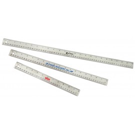 12" Flexible Stainless Steel Ruler with Cork Back with Logo  12" Flexible Stainless Steel Ruler with Cork Back with Logo