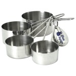 Stainless Steel Measuring Cups with Logo