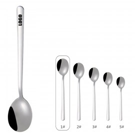 7.99 Inch Silver Dessert Coffee Spoon with Logo