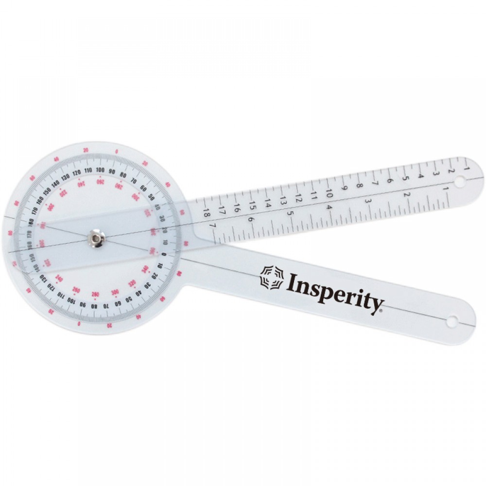 12" Protractor Goniometer with Logo