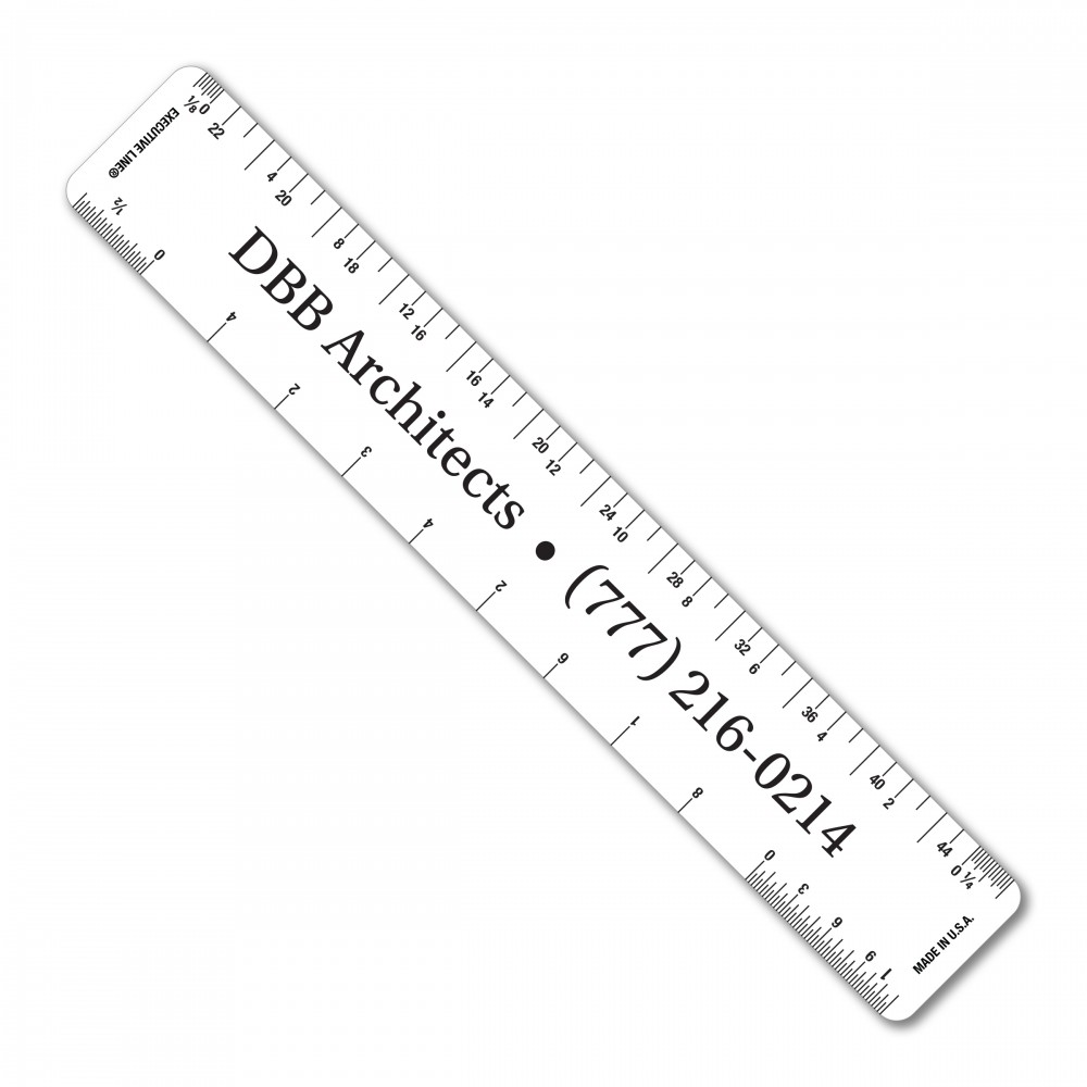 Customized 6" Flexible PVC Ruler with Architect or Engineer Scales