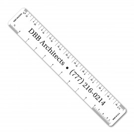 Customized 6" Flexible PVC Ruler with Architect or Engineer Scales