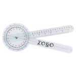 12-Inch Professional Protractor Goniometer with Logo