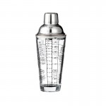 Promotional 13.5 Oz. Glass Cocktail Shaker with Measurements