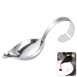 Stand Handle Saucier Spoon With Spout with Logo