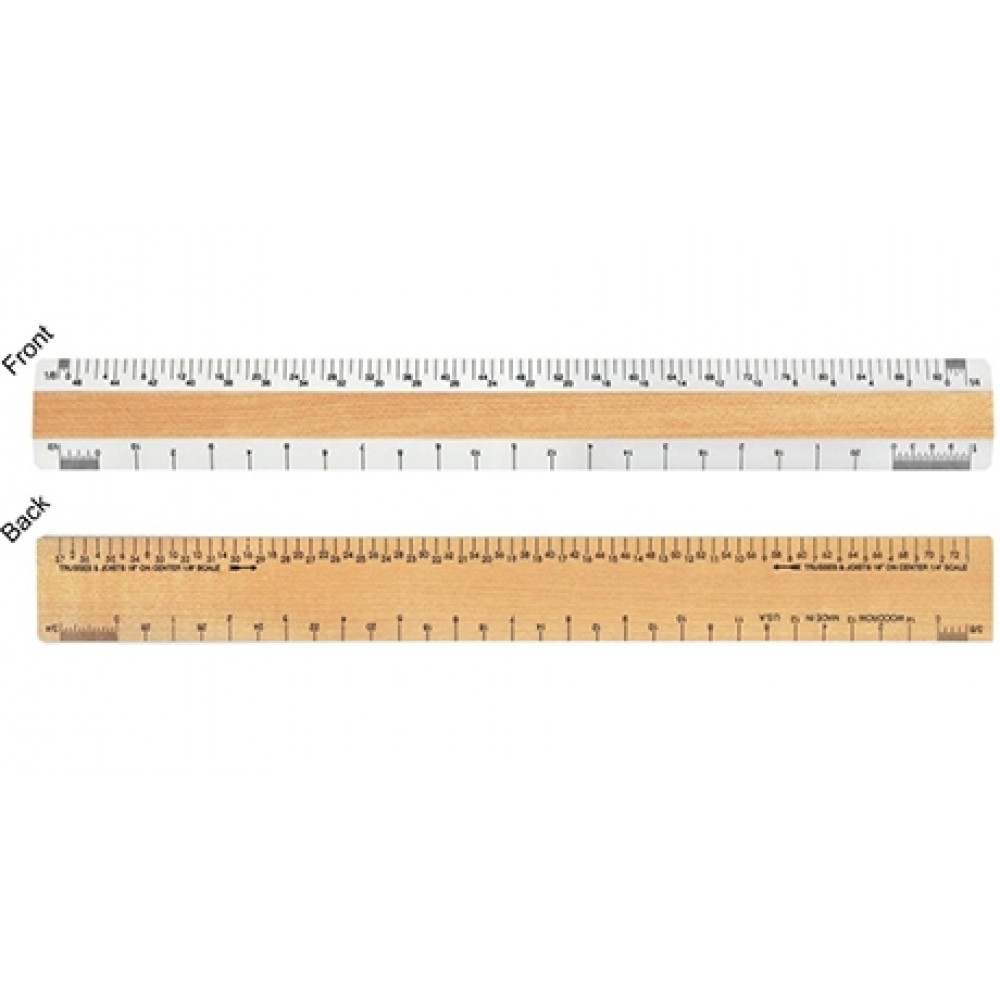 Promotional Double Bevel Architectural Ruler / AJ Scale Group (12") Promotional Double Bevel Architectural Ruler / AJ Scale Group (12")