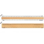 Promotional Double Bevel Architectural Ruler / AJ Scale Group (12")