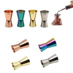 0.5-1oz Double-Ended Straight-Edge Cocktail Measuring Cup with Logo