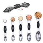 Magnetic 5-IN-1 Dual Sides Measuring Spoons Kits with Logo