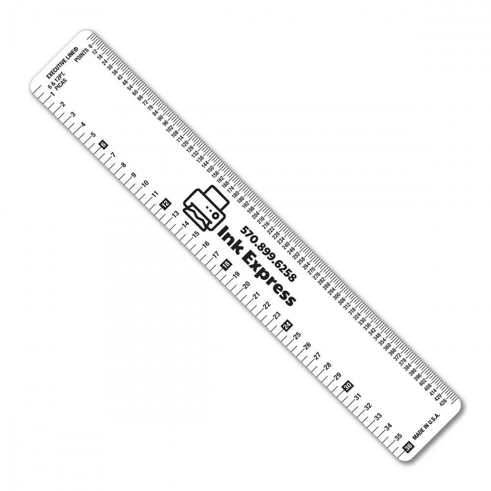 Logo Branded 6" Flexible PVC Ruler with Printing and Publishing Scales