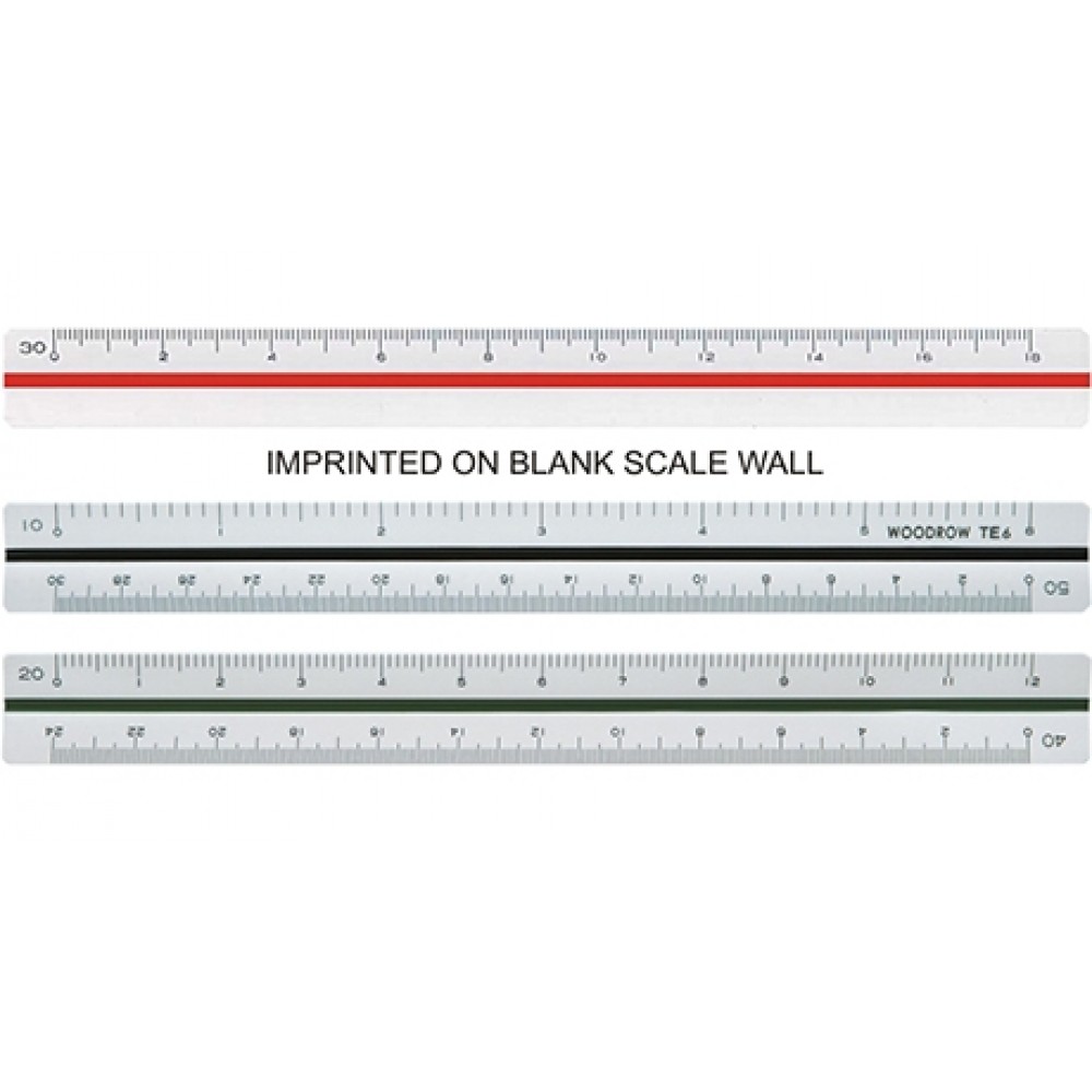 Customized Triangular Civil Engineering Ruler / High Impact Styrene (6") Customized Triangular Civil Engineering Ruler / High Impact Styrene (6")